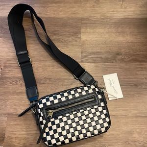 Checkered crossbody bag